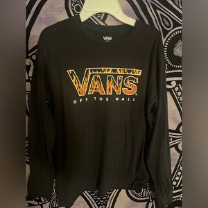 Vans Off the Wall Long Sleeve t-shirt with Flame design
